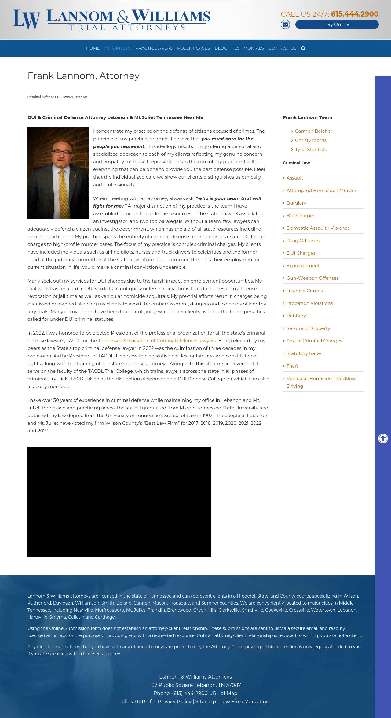 Frank Lannom Law Group - Lebanon TN Lawyers
