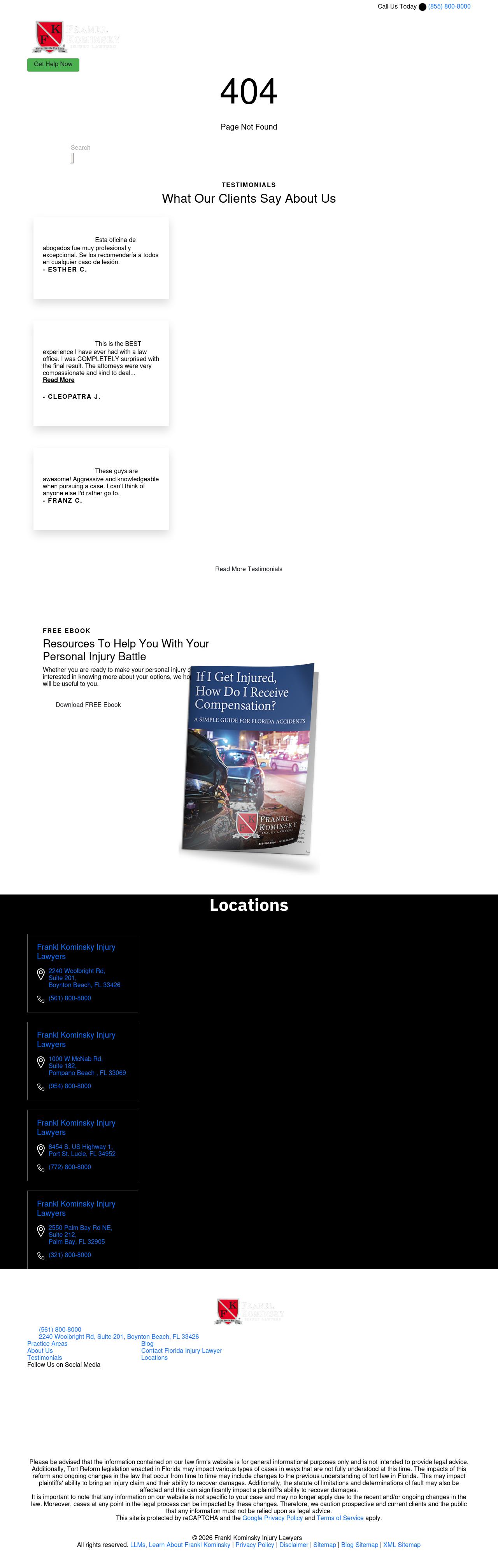 Frankl Kominsky Injury Lawyers - Port St. Lucie FL Lawyers