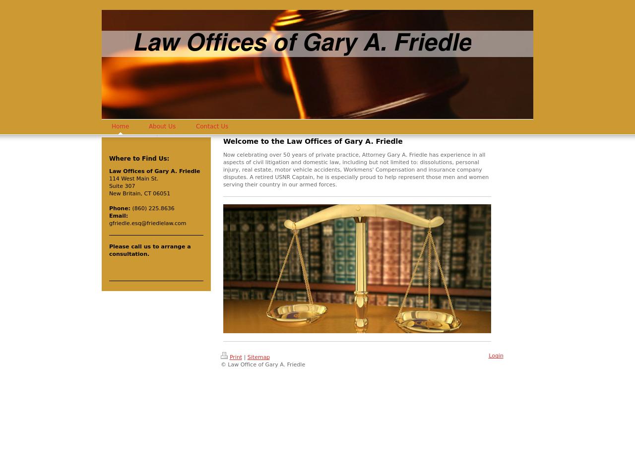 Friedle Gary A - New Britain CT Lawyers