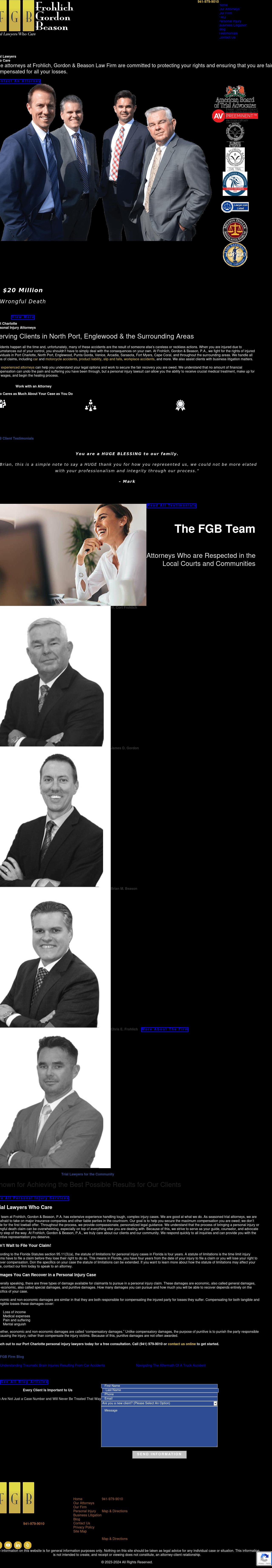 Frohlich, Gordon & Beason, P.A. - Port Charlotte FL Lawyers