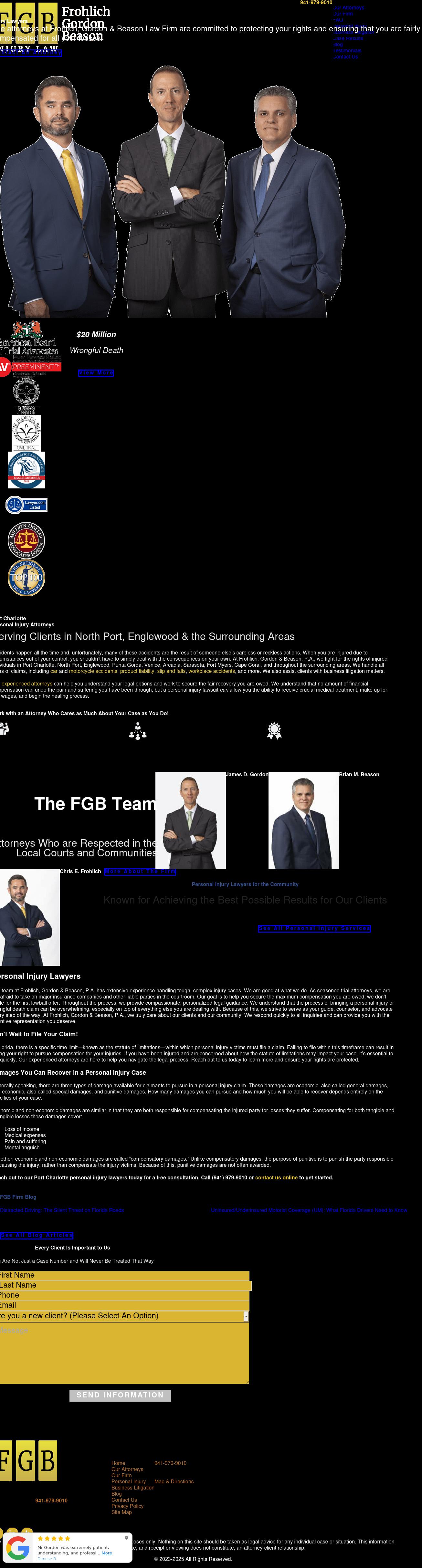 Frohlich, Gordon & Beason, P.A. - Port Charlotte FL Lawyers