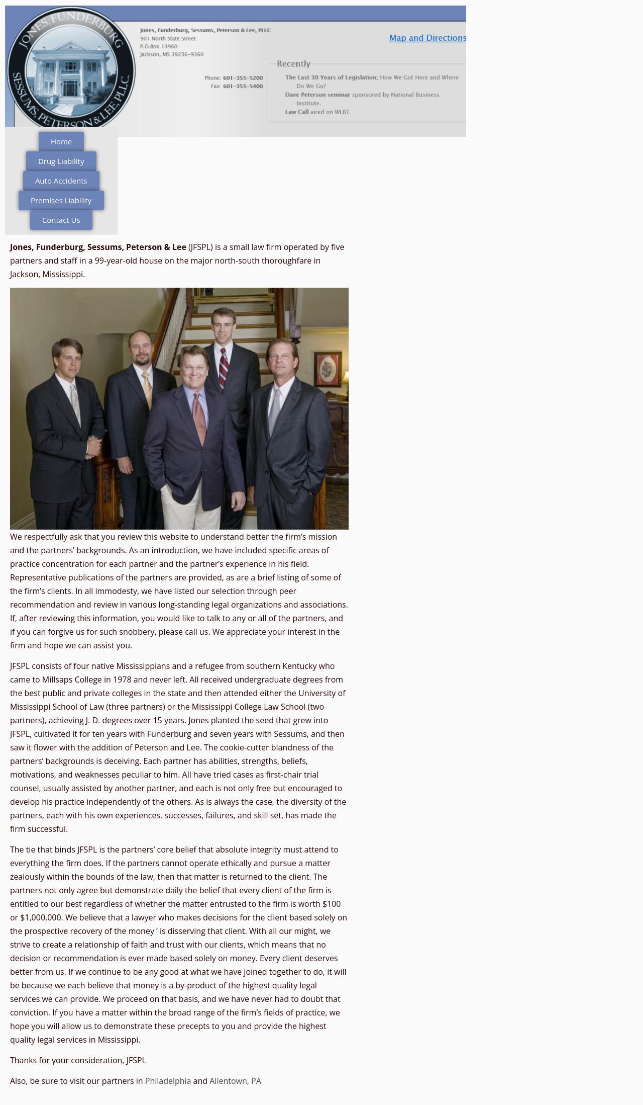 Funderburg, Sessums & Peterson, PLLC - Jackson MS Lawyers