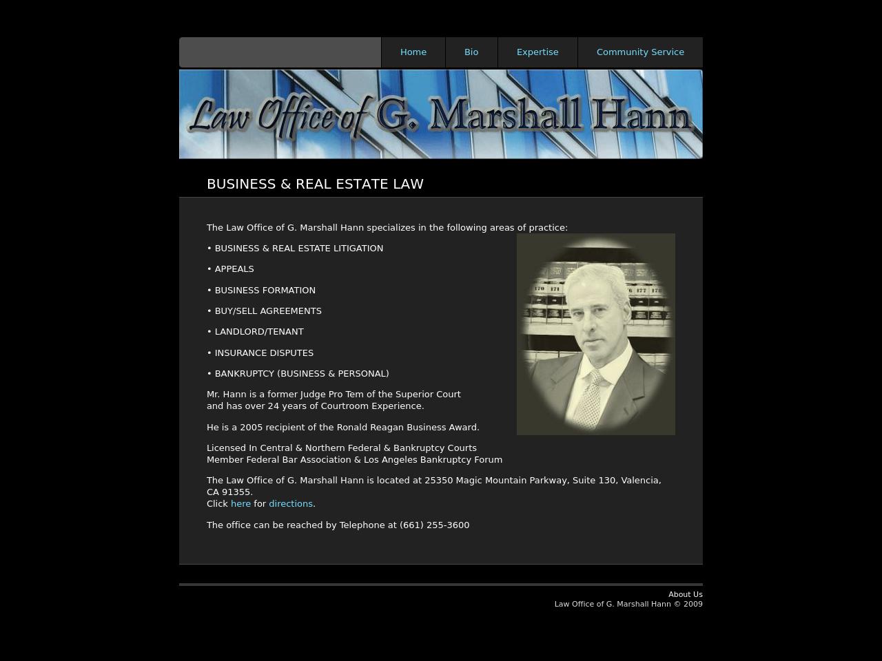 G Marshall Hann - Valencia CA Lawyers