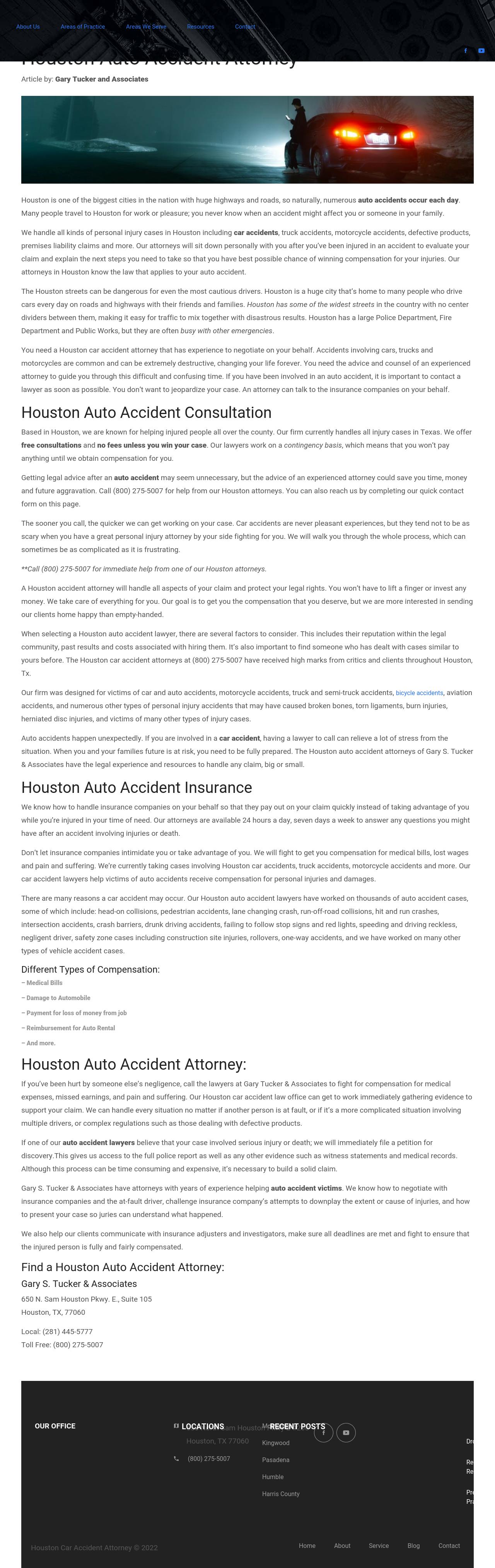 Gary S. Tucker, Houston Accident Attorney - Houston TX Lawyers