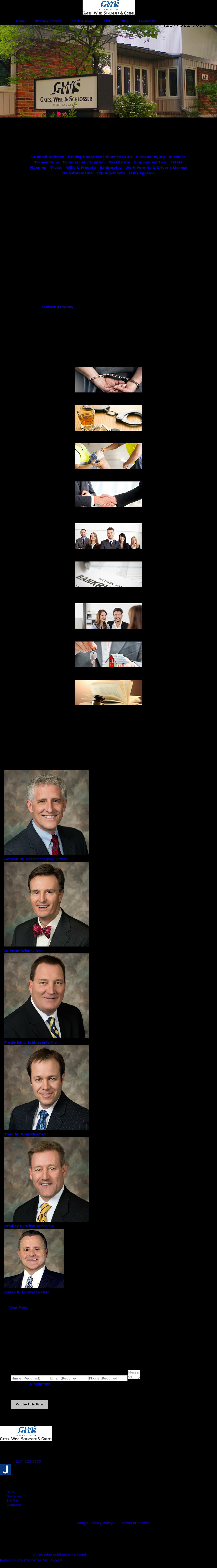 Gates, Wise & Schlosser, PC - Springfield IL Lawyers