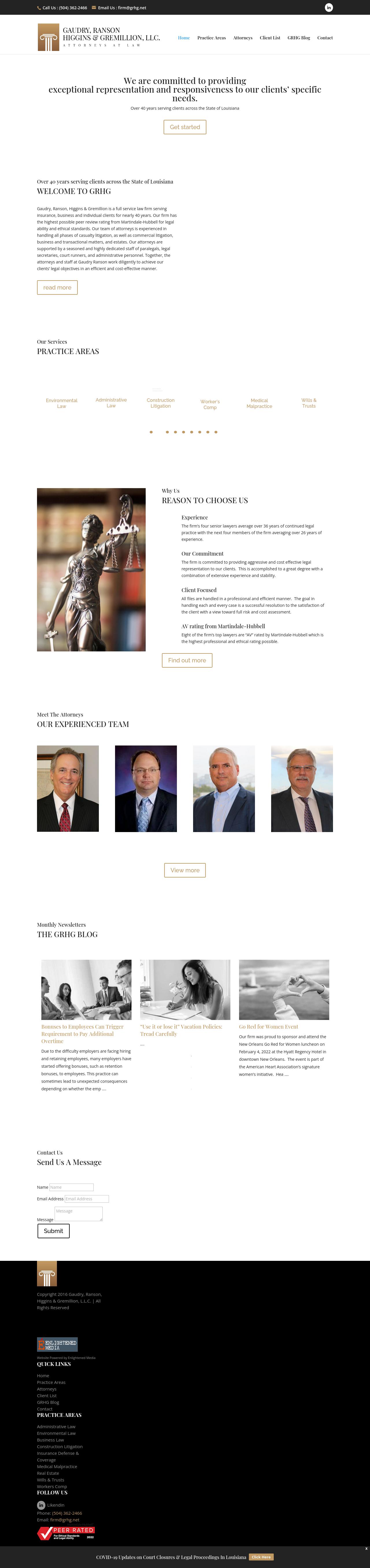 Gaudry Ranson Higgins & Gremillion LLC - Gretna LA Lawyers