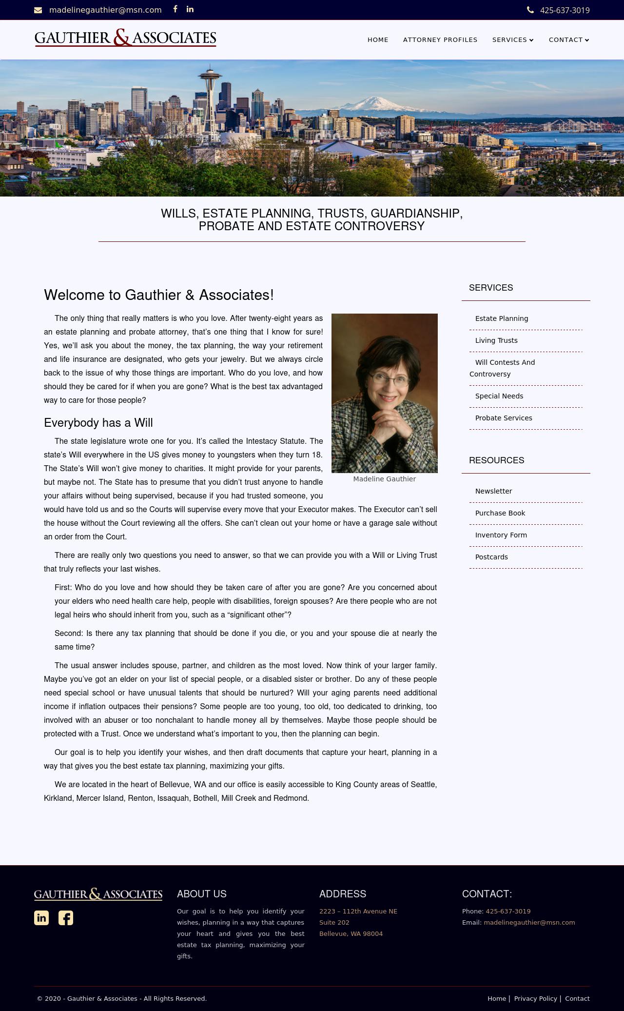 Gauthier, Madeline - Bellevue WA Lawyers
