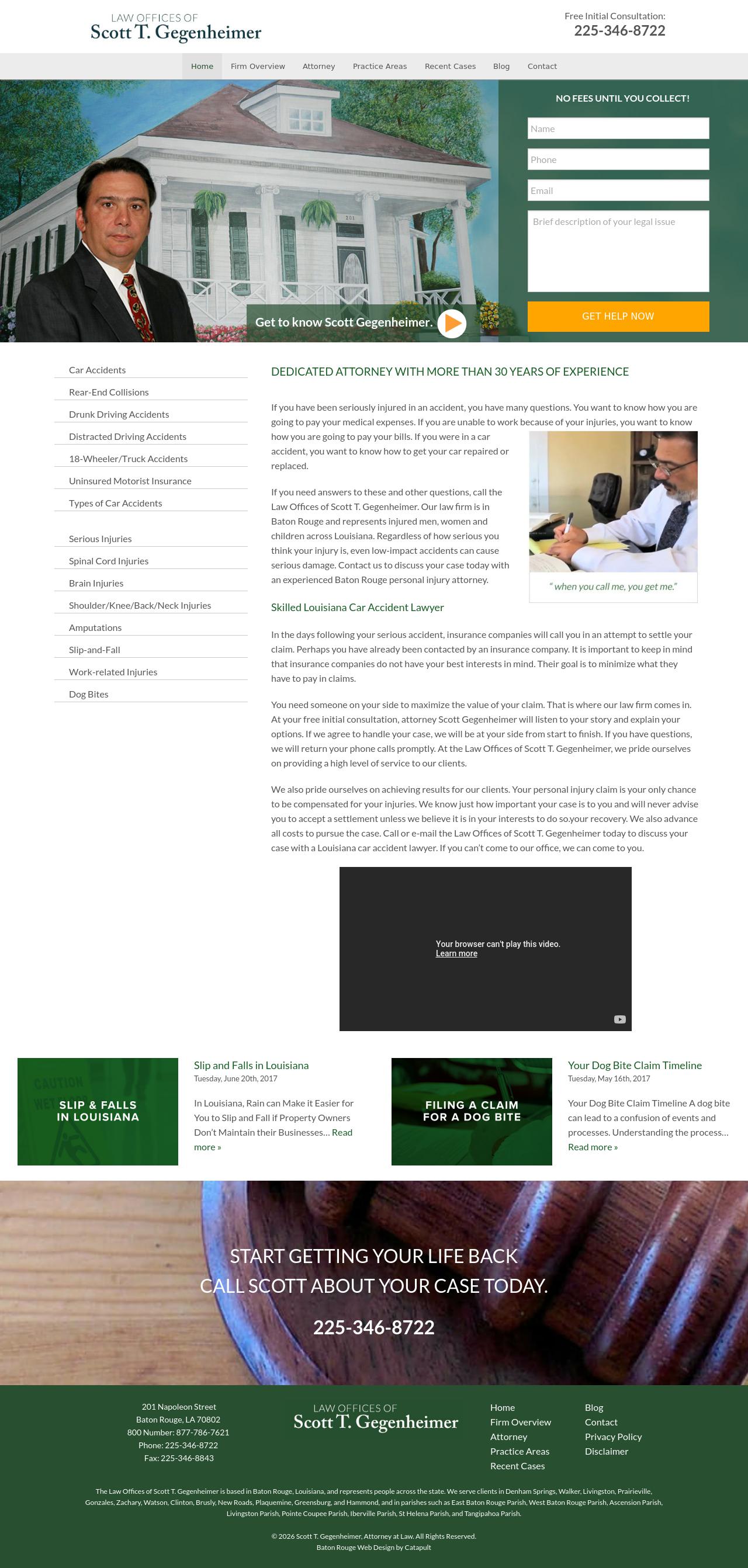 Gegenheimer, Scott T - Baton Rouge LA Lawyers