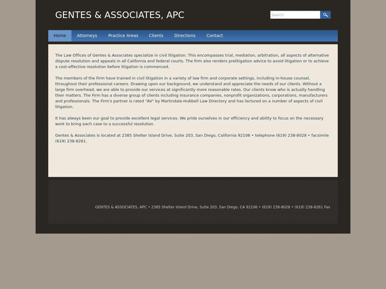 Gentes and Associates - San Diego CA Lawyers
