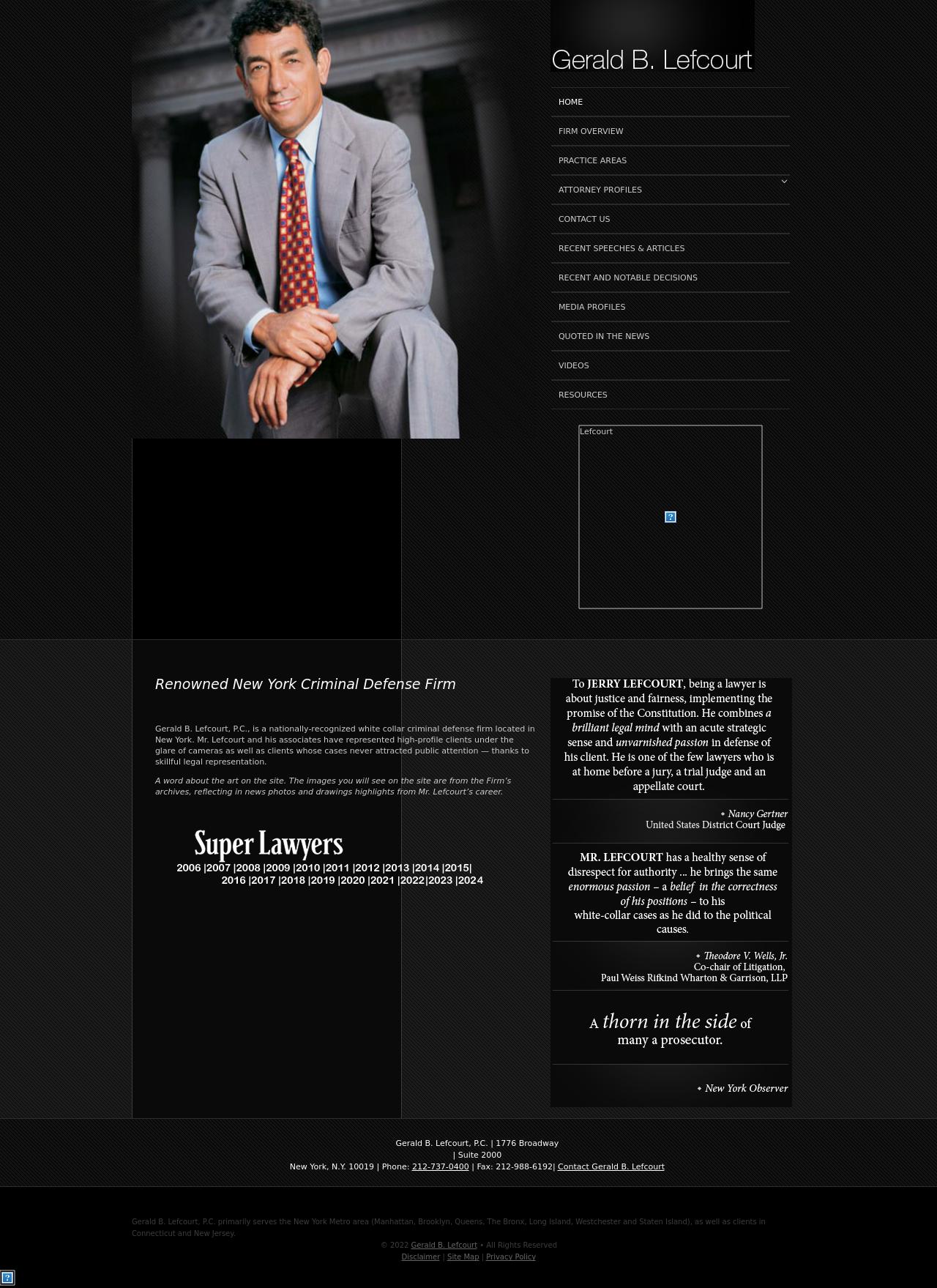 Gerald B. Lefcourt - New York NY Lawyers