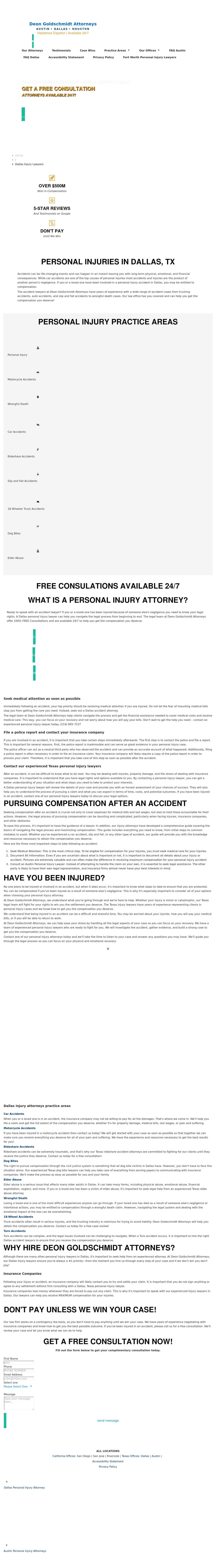 Deon Goldschmidt Attorneys Dallas - Dallas TX Lawyers