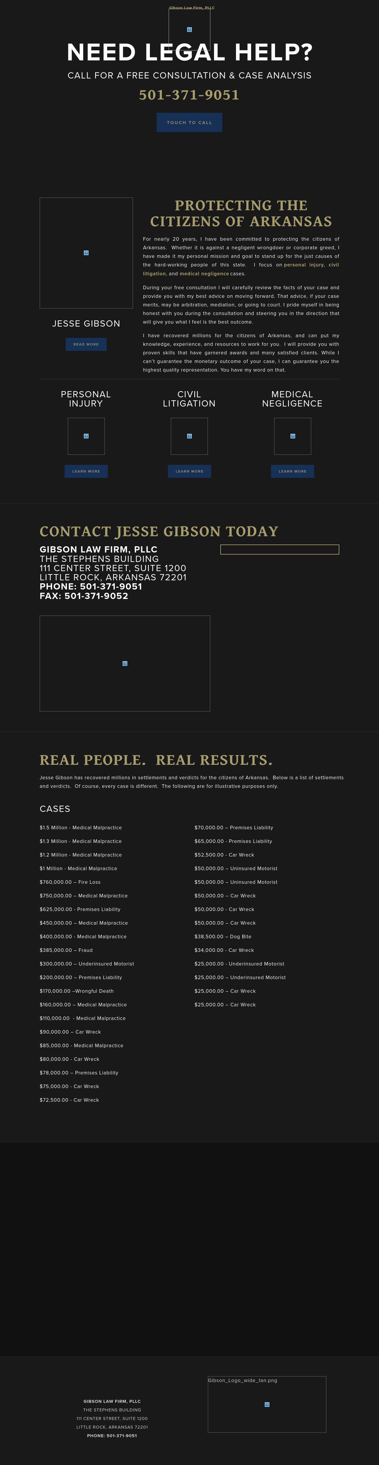 Gibson Law Firm, PLLC. - Little Rock AR Lawyers