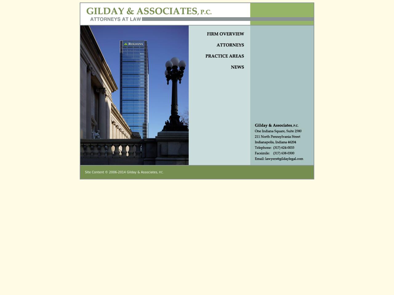 Gilday James K - Indianapolis IN Lawyers