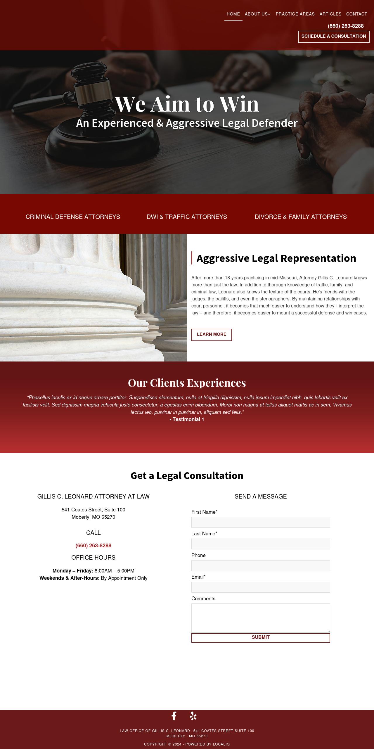Gillis C Leonard Attorney At Law - Moberly MO Lawyers