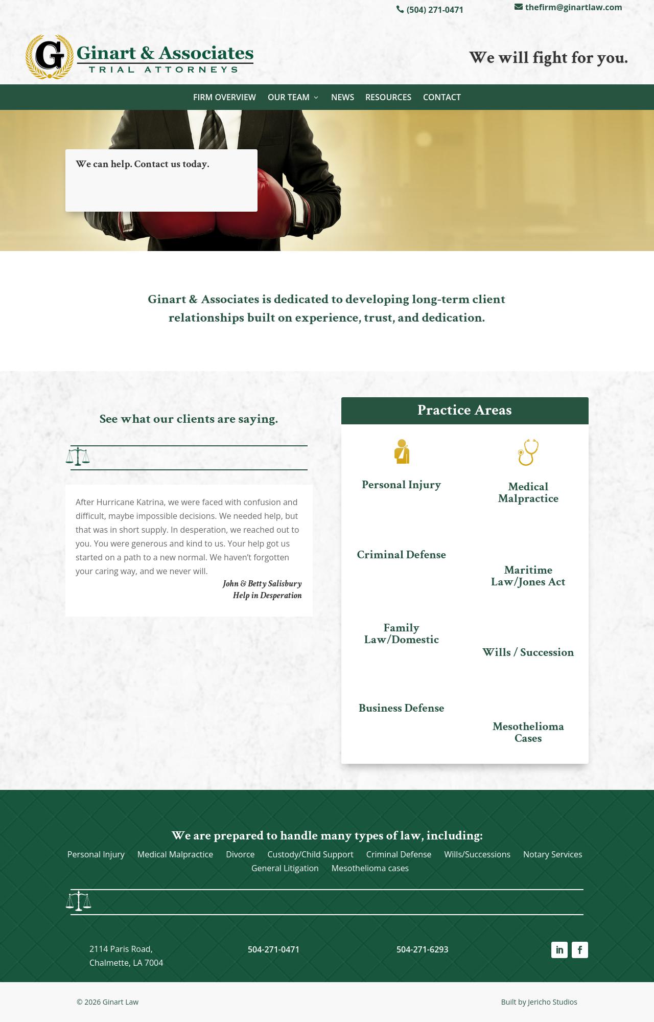 Ginart & Associates - Chalmette LA Lawyers