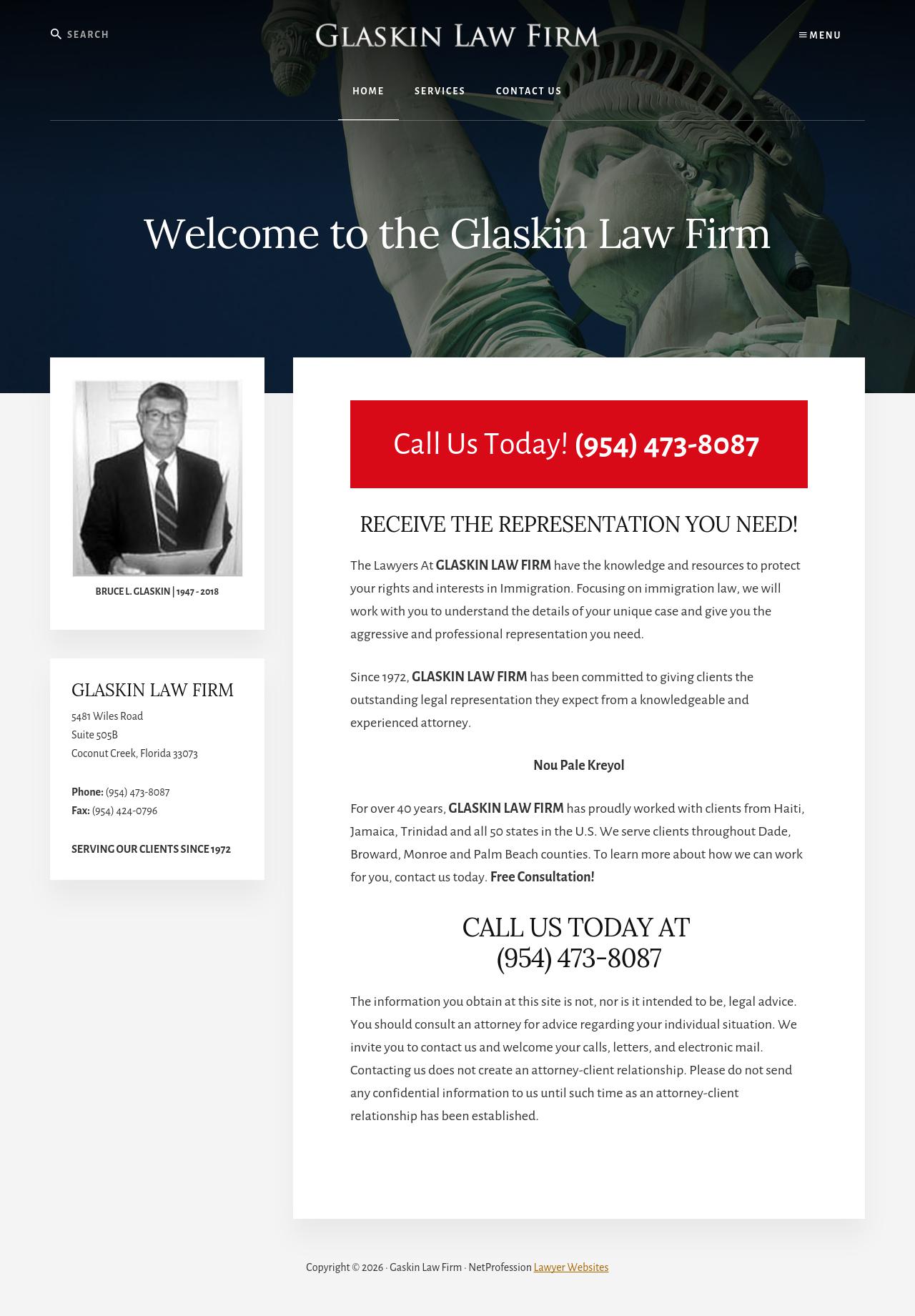 Glaskin, Bruce L - Plantation FL Lawyers