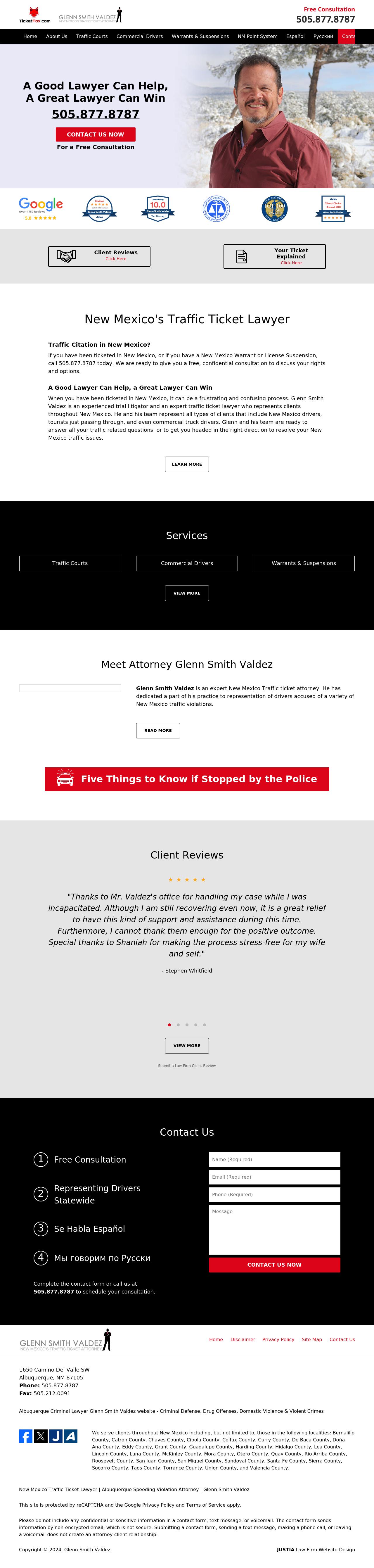 Glenn Smith Valdez - Albuquerque NM Lawyers