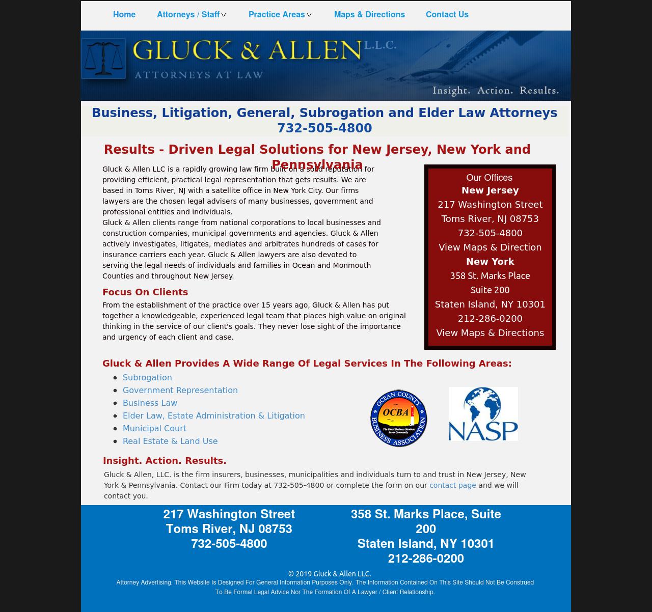 Gluck & Allen, L.L.C. - Toms River NJ Lawyers