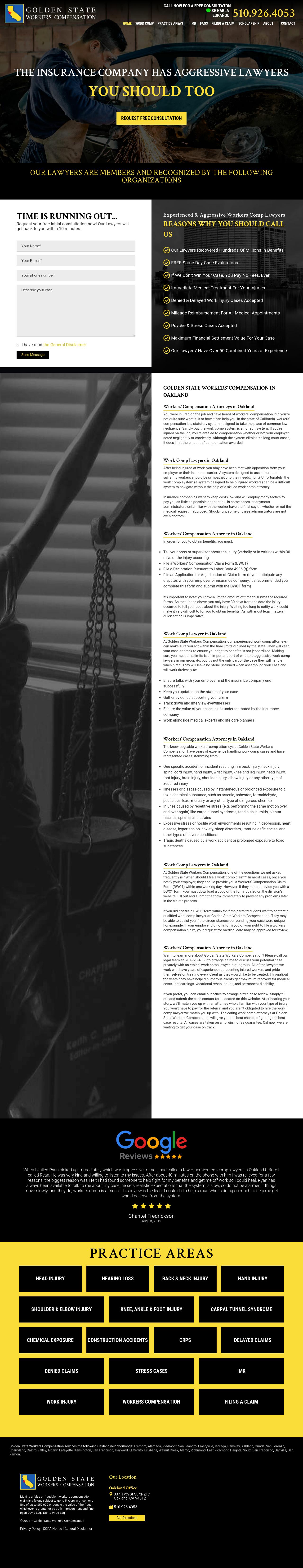 Golden State Workers Compensation Attorneys_Oakland - Oakland CA Lawyers