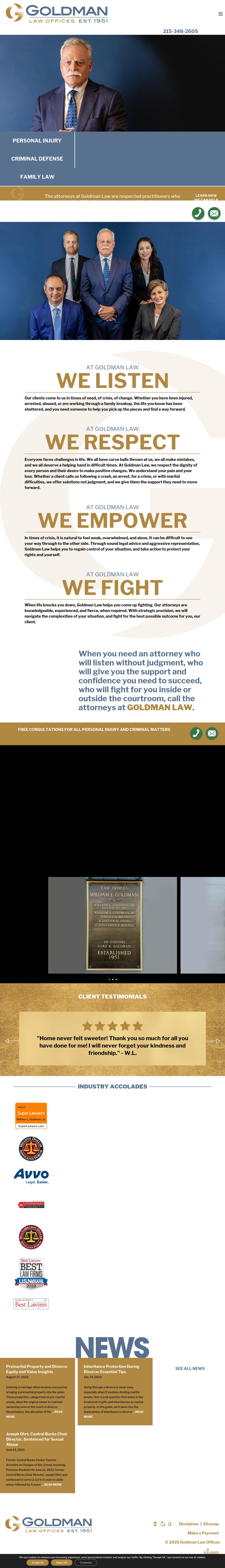 Goldman Law Offices - Doylestown PA Lawyers