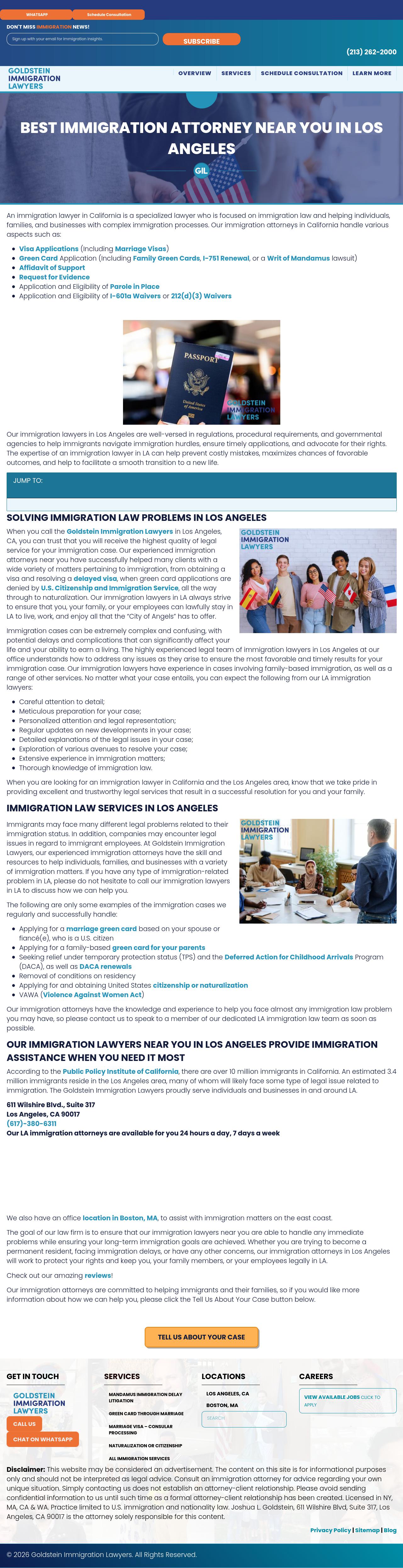 Goldstein Immigration Lawyers - Los Angeles CA Lawyers