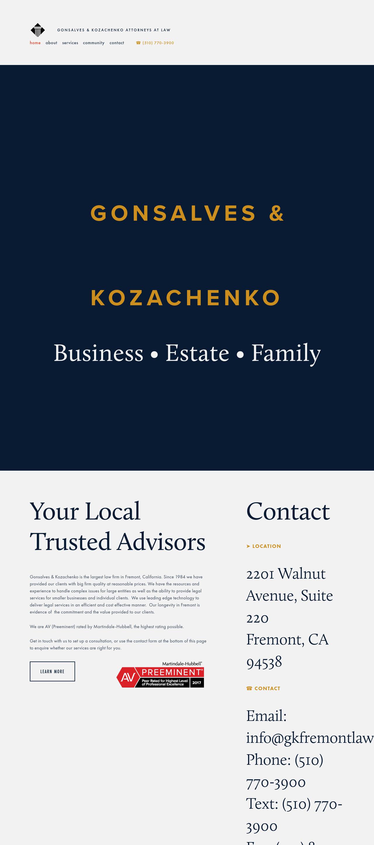 Gonsalves & Kozachenko Law Offices - Fremont CA Lawyers