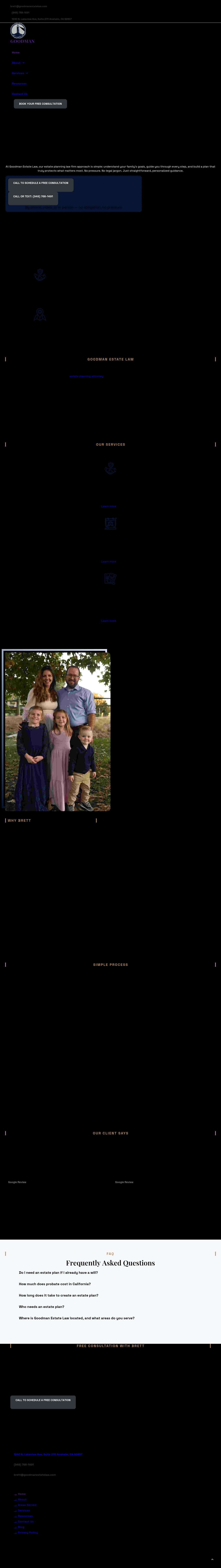 Goodman Estate Law - Anaheim CA Lawyers