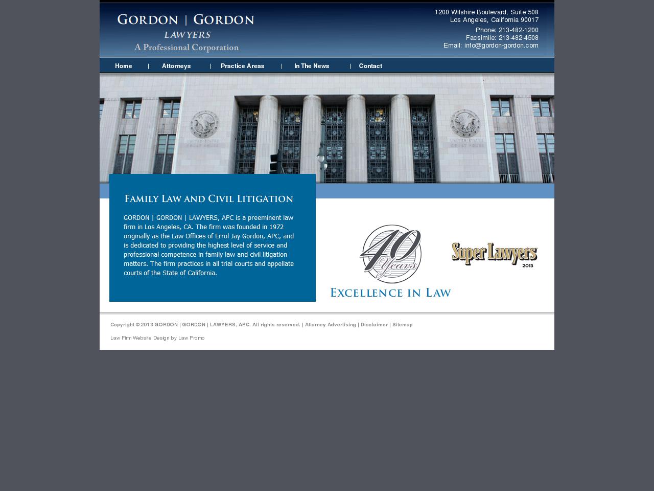 Gordon Errol J A Professional Corp. - Los Angeles CA Lawyers