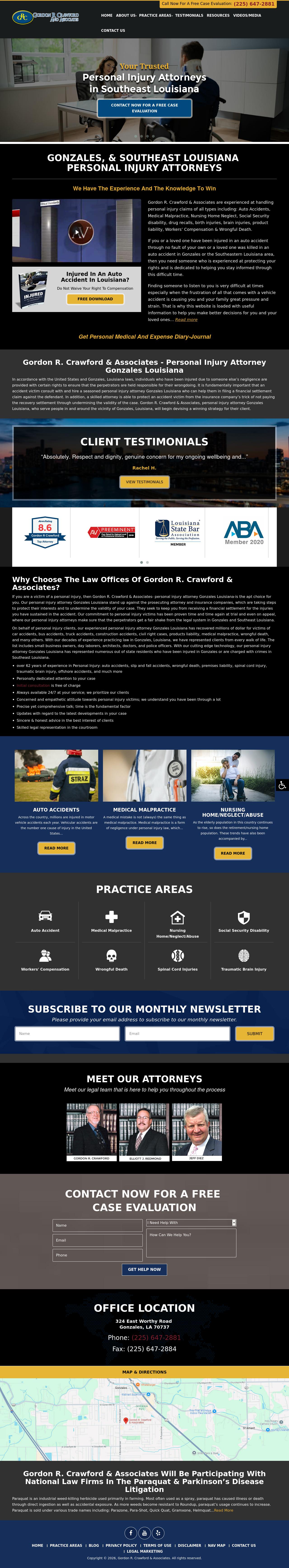 Gordon R Crawford & Associates - Baton Rouge LA Lawyers