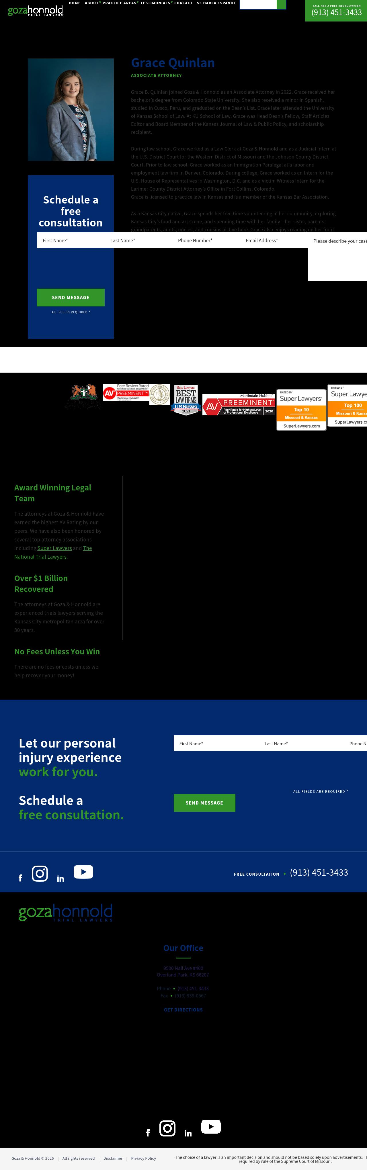 Grace Quinlan - Overland Park KS Lawyers