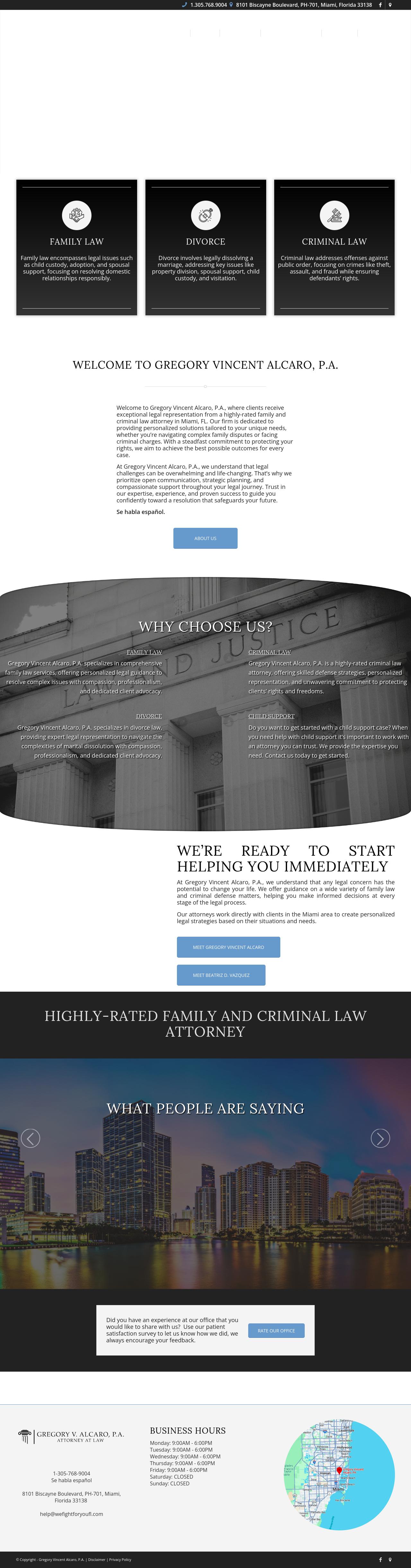 Gregory Vincent Alcaro, P.A. - Miami FL Lawyers