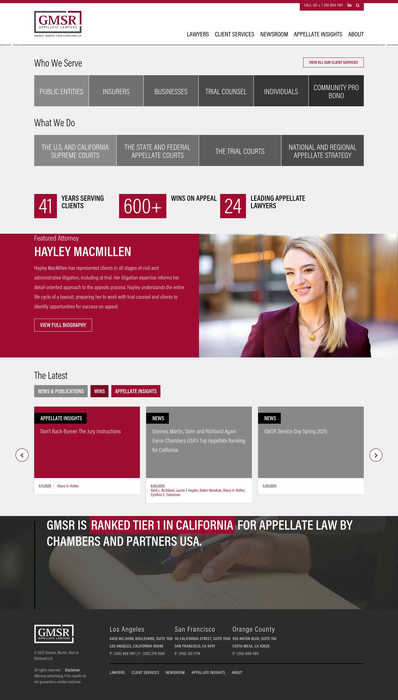 Greines, Martin, Stein & Richland LLP - Los Angeles CA Lawyers