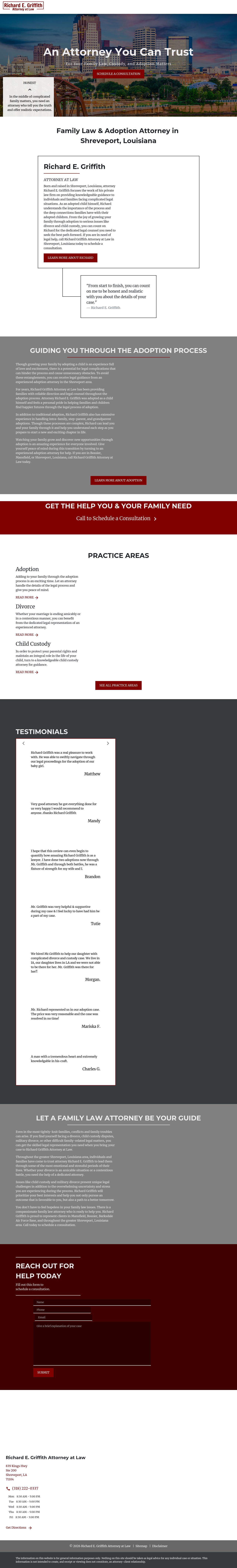Griffith Richard E LLC - Shreveport LA Lawyers