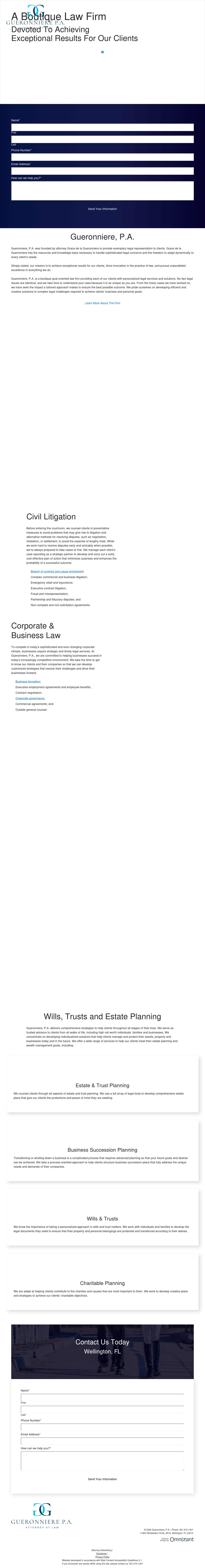 Gueronniere, P.A. - Wellington FL Lawyers