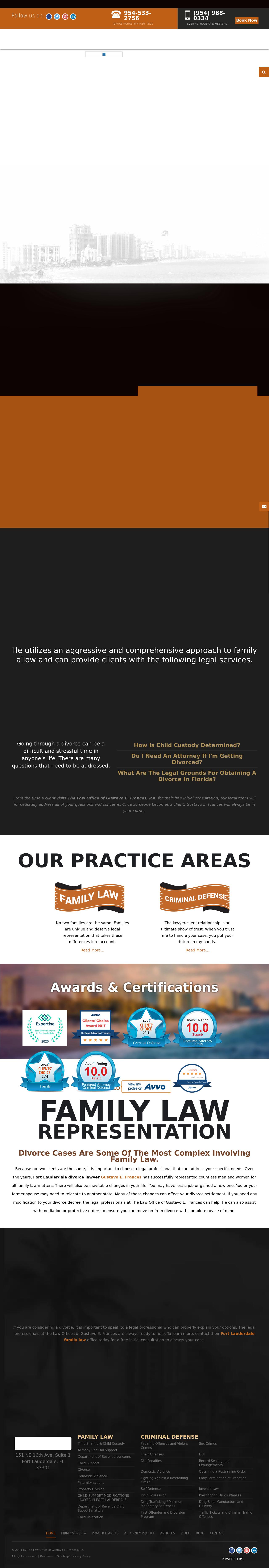 The Law Office Of Gustavo E. Frances, P.A. - Fort Lauderdale FL Lawyers