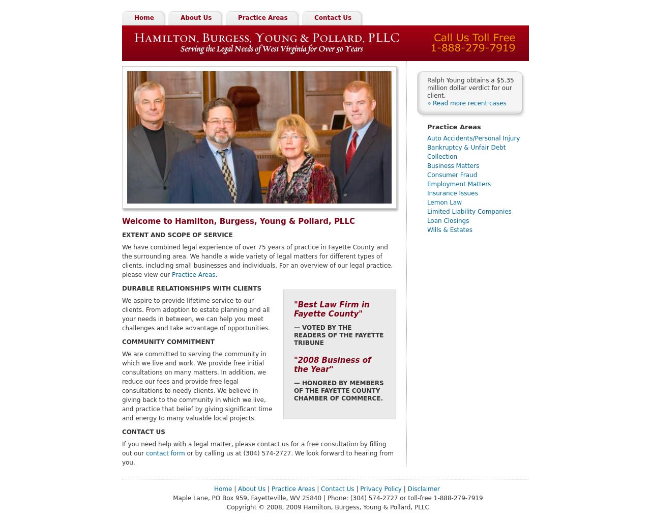 Hamilton, Burgess, Young & Pollard, P.L.L.C. - Princeton WV Lawyers