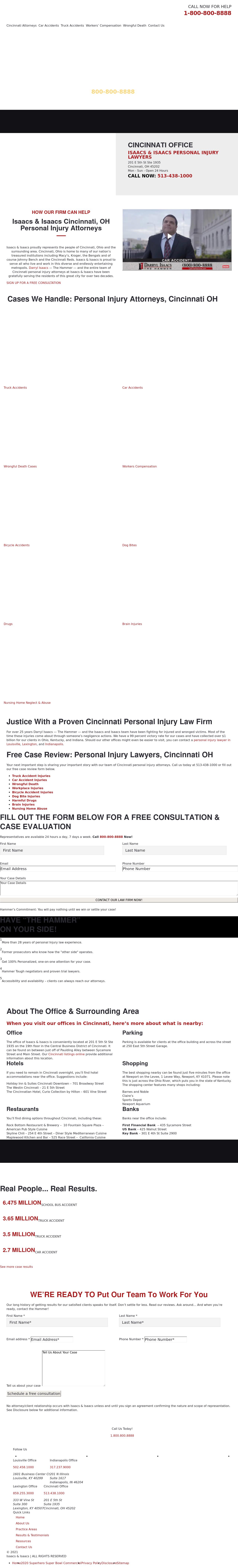 Isaacs & Isaacs Personal Injury Lawyers - Cincinnati OH Lawyers