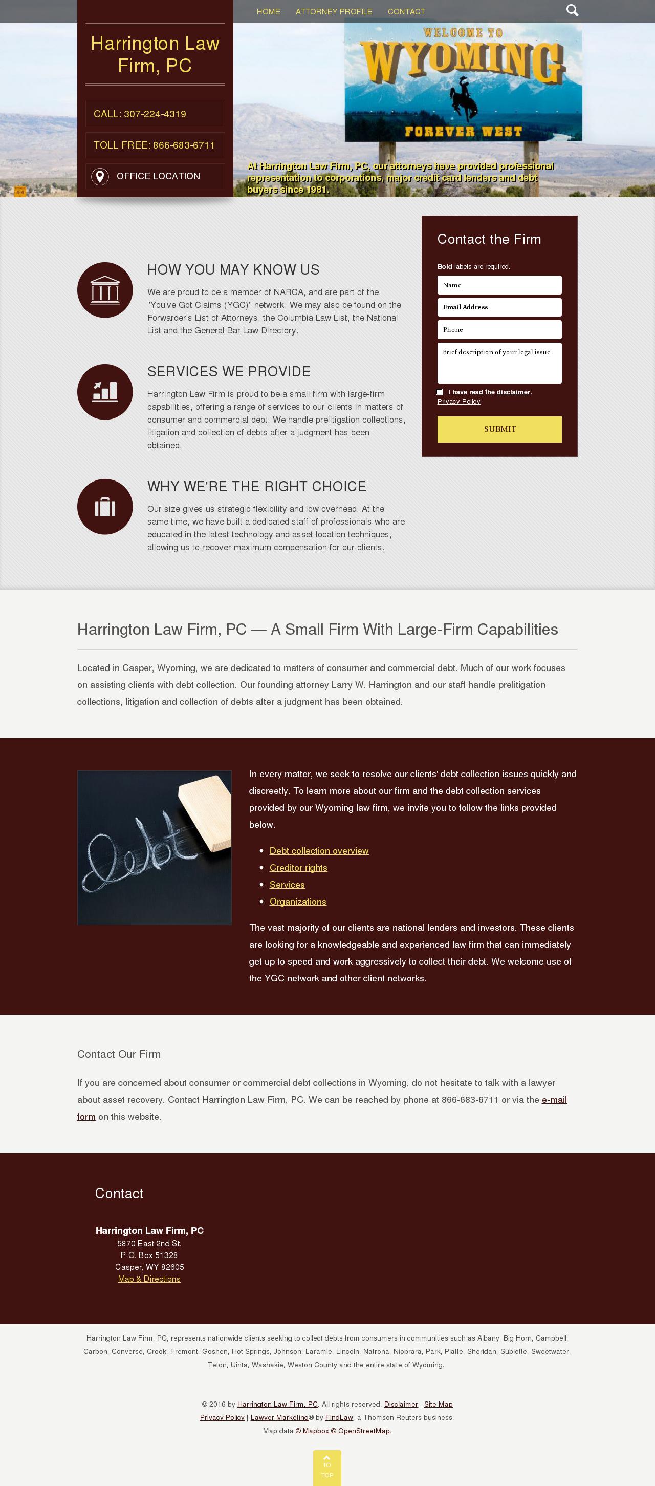 Harrington Law Firm, PC - Casper WY Lawyers