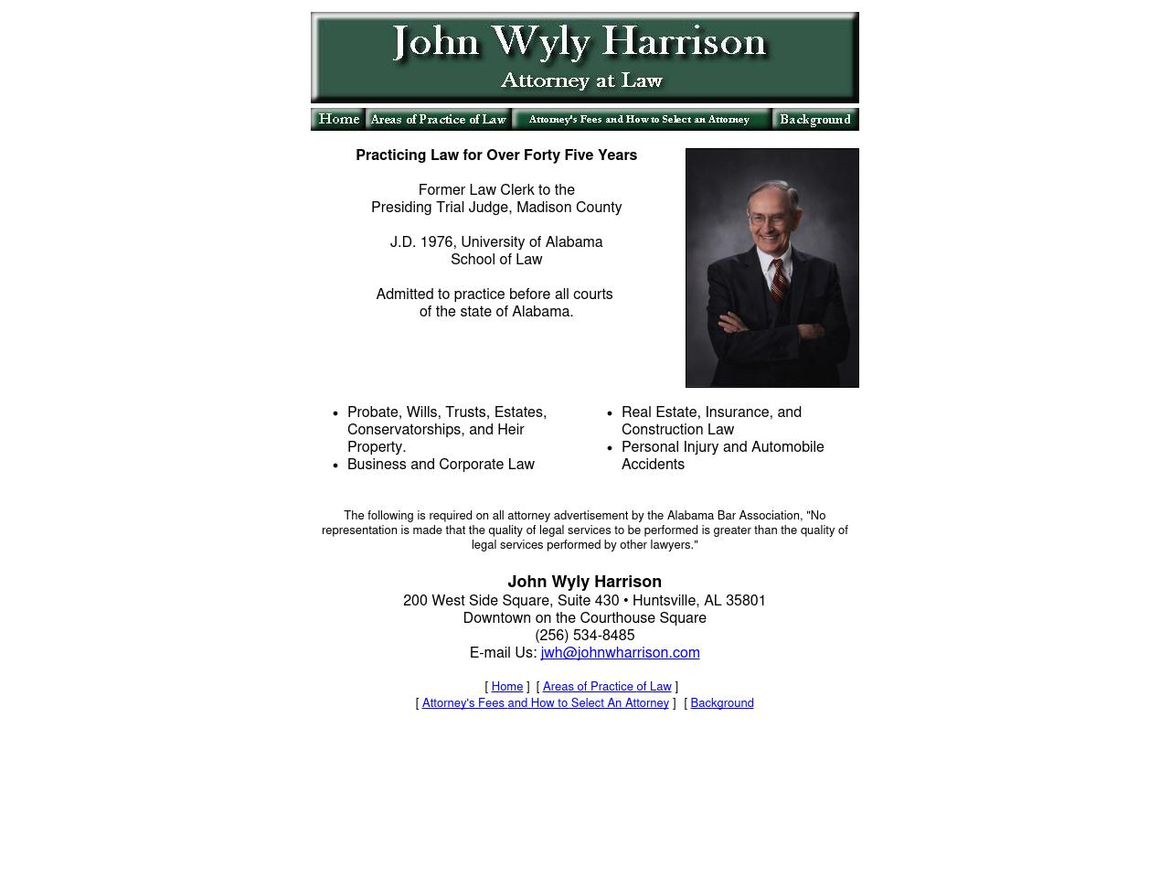 Harrison John Wyly Attorney At Law - Huntsville AL Lawyers