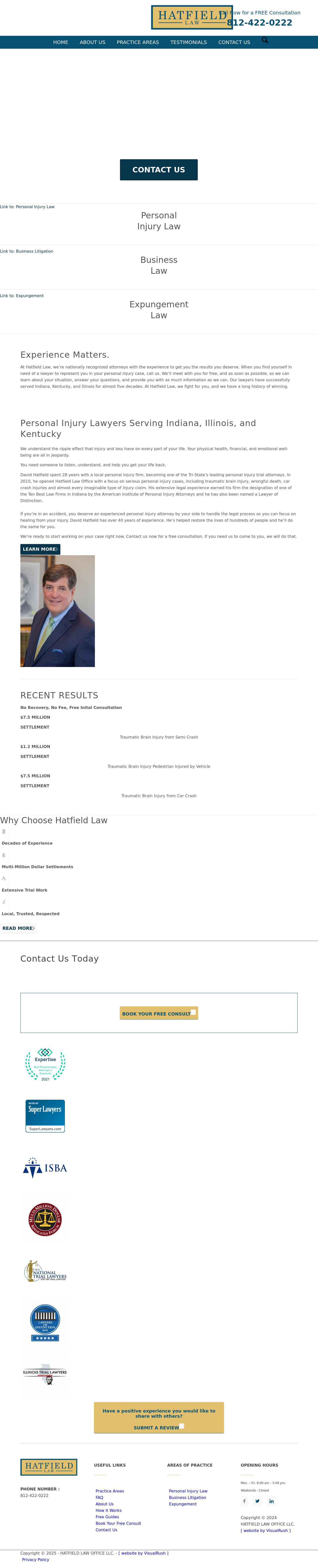 Hatfield Law Office, LLC - Evansville IN Lawyers