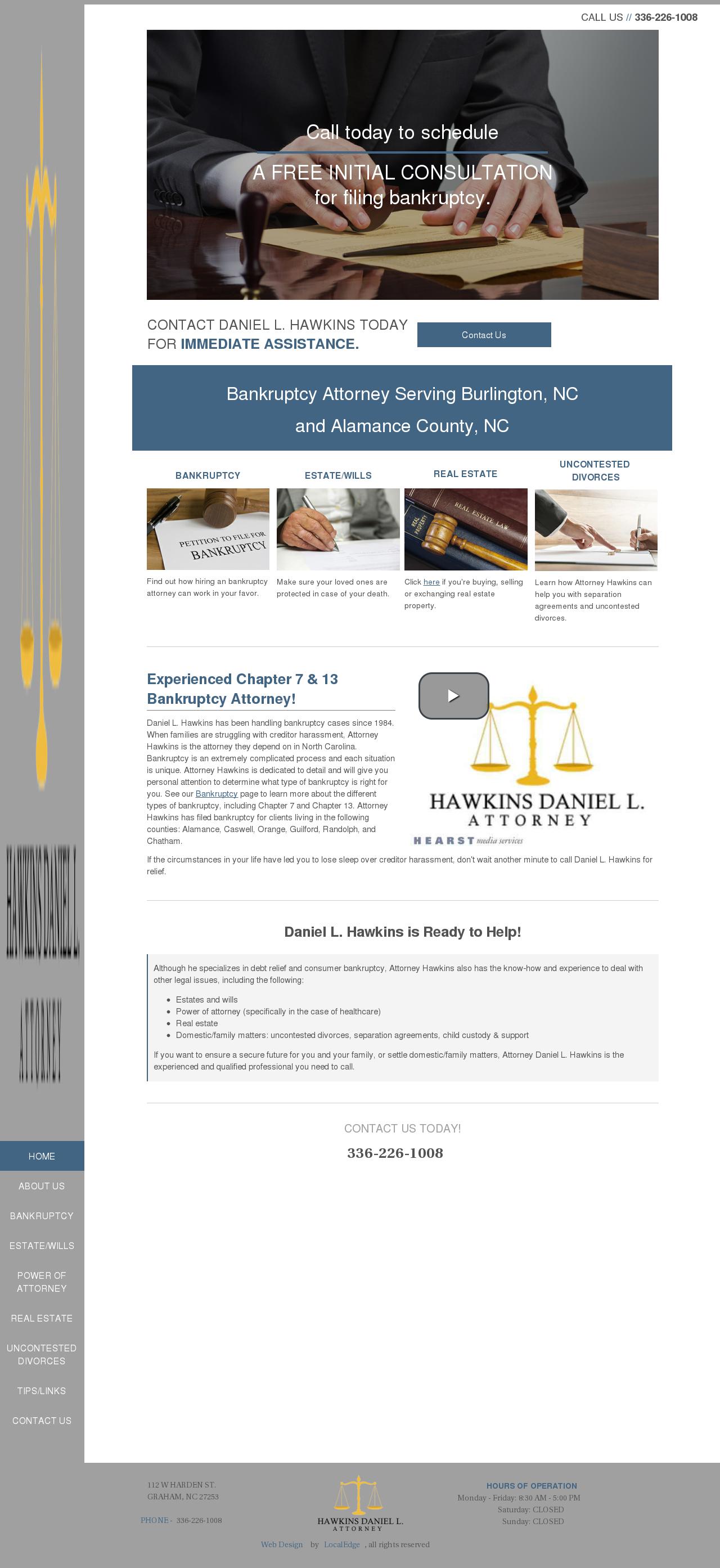Hawkins, Daniel L - Graham NC Lawyers