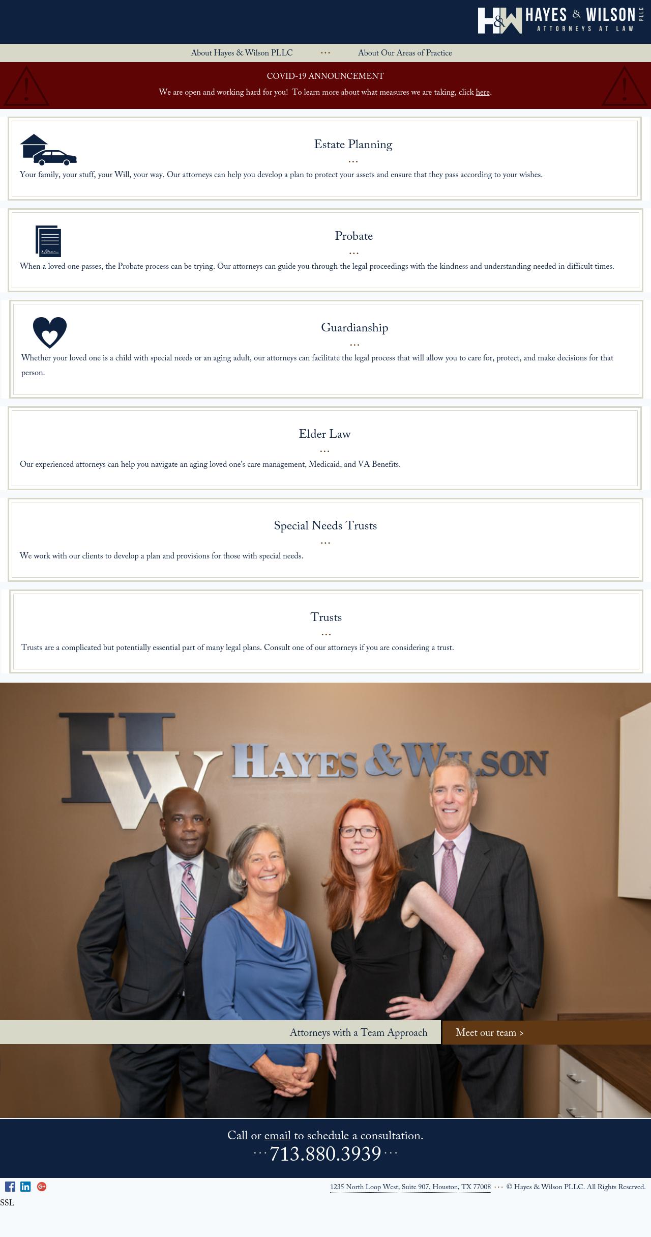 Hayes & Wilson, PLLC - Houston TX Lawyers