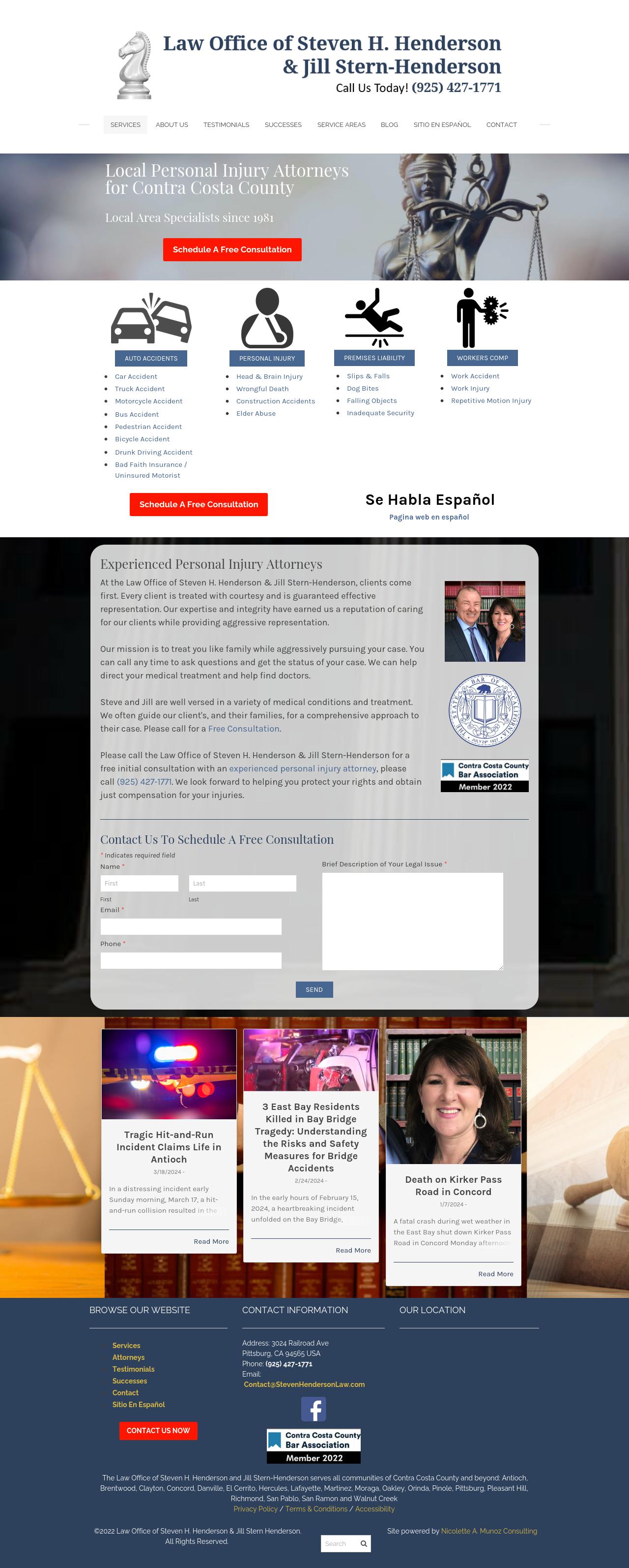 Henderson Steven & Jill Law Office Of - Pittsburg CA Lawyers