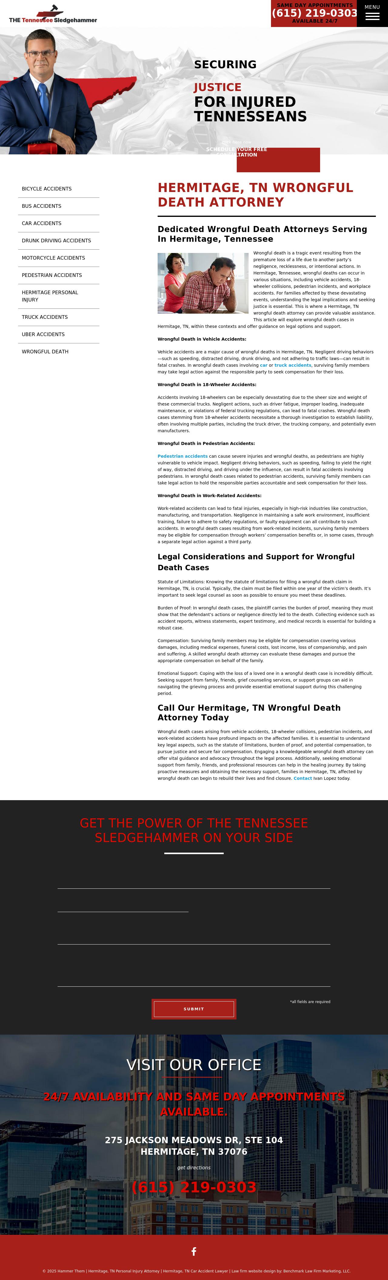 The Tennessee Sledgehammer - HERMITAGE TN Lawyers