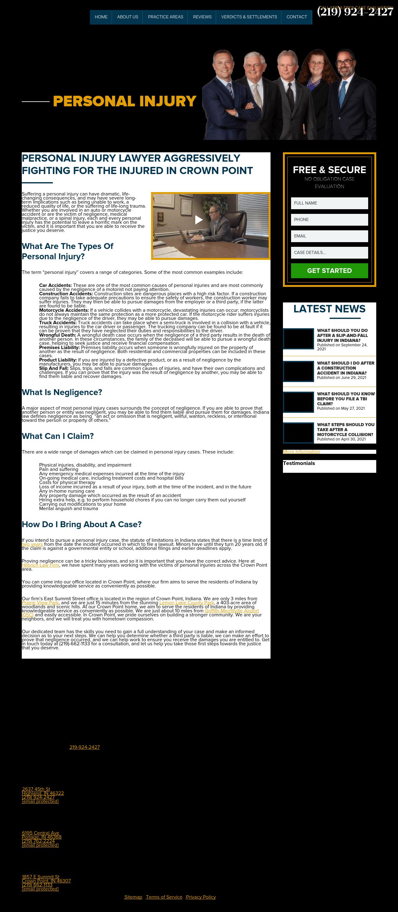 Hilbrich Law Firm - Crown Point IN Lawyers