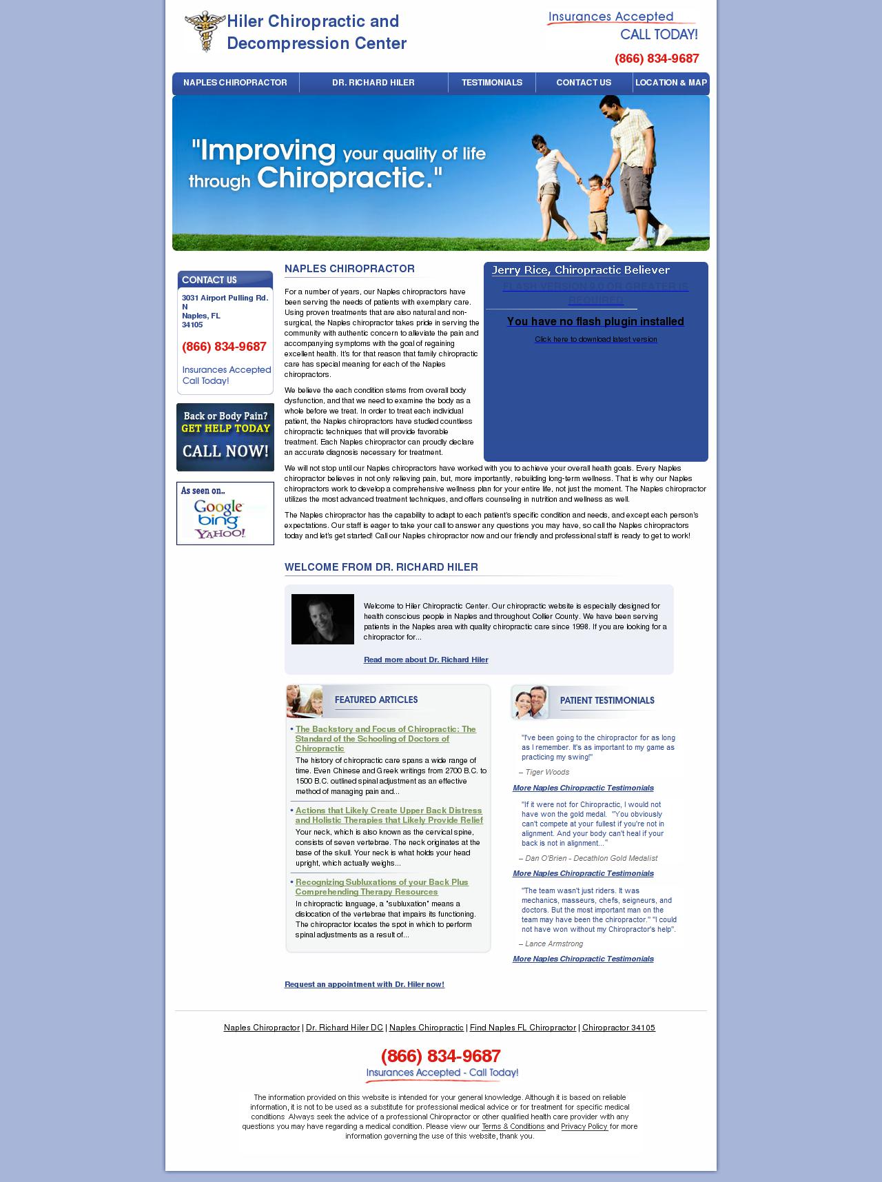 Hiler Chiropractic & VAX-D Spinal Decompression - Naples FL Lawyers