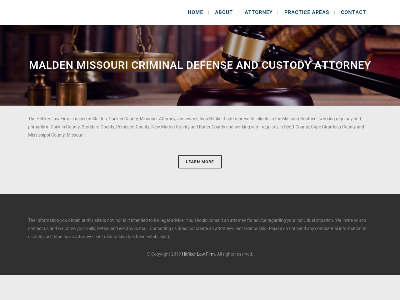 Hilfiker Law Firm - Malden MO Lawyers