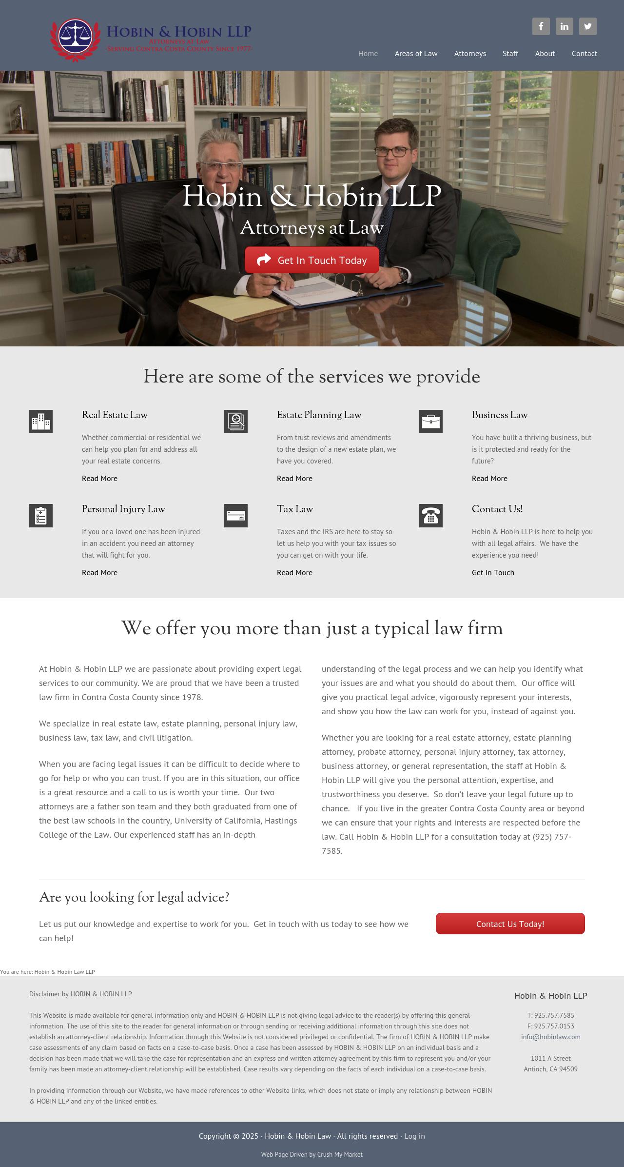 Hobin & Hobin LLP Attorneys at Law - Antioch CA Lawyers