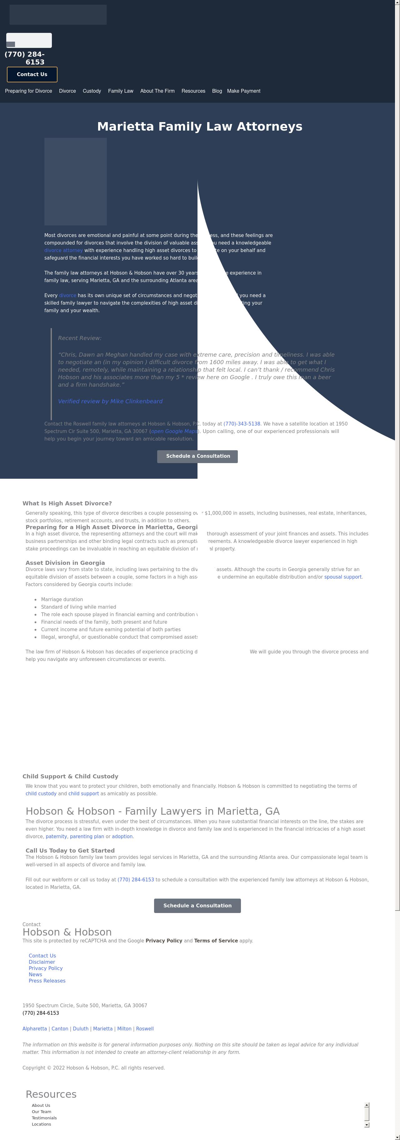 Hobson & Hobson, P.C. - Marietta GA Lawyers