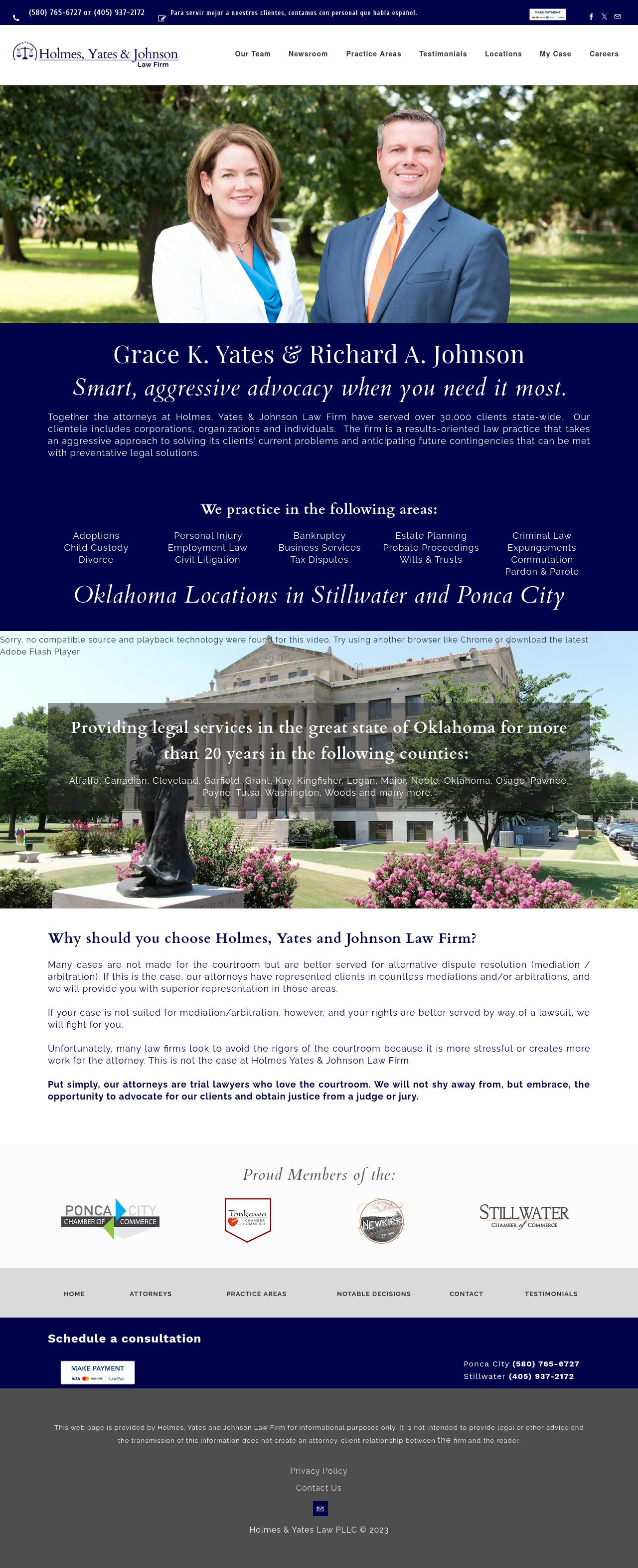 Holmes & Yates - Ponca City OK Lawyers